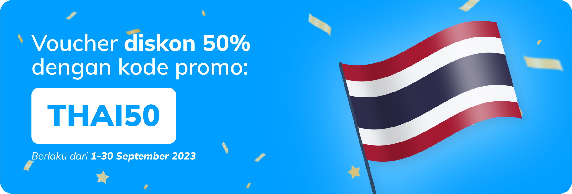 Diskon 50% Thailand
