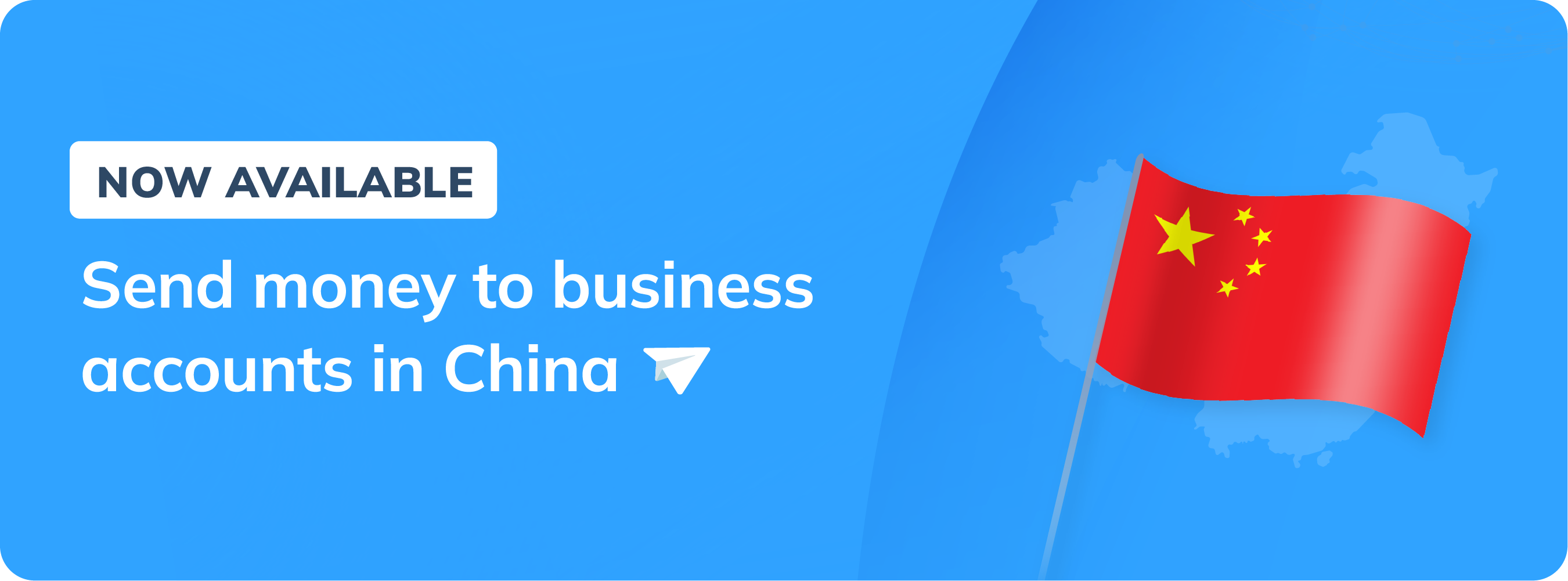 send money to business accounts in China