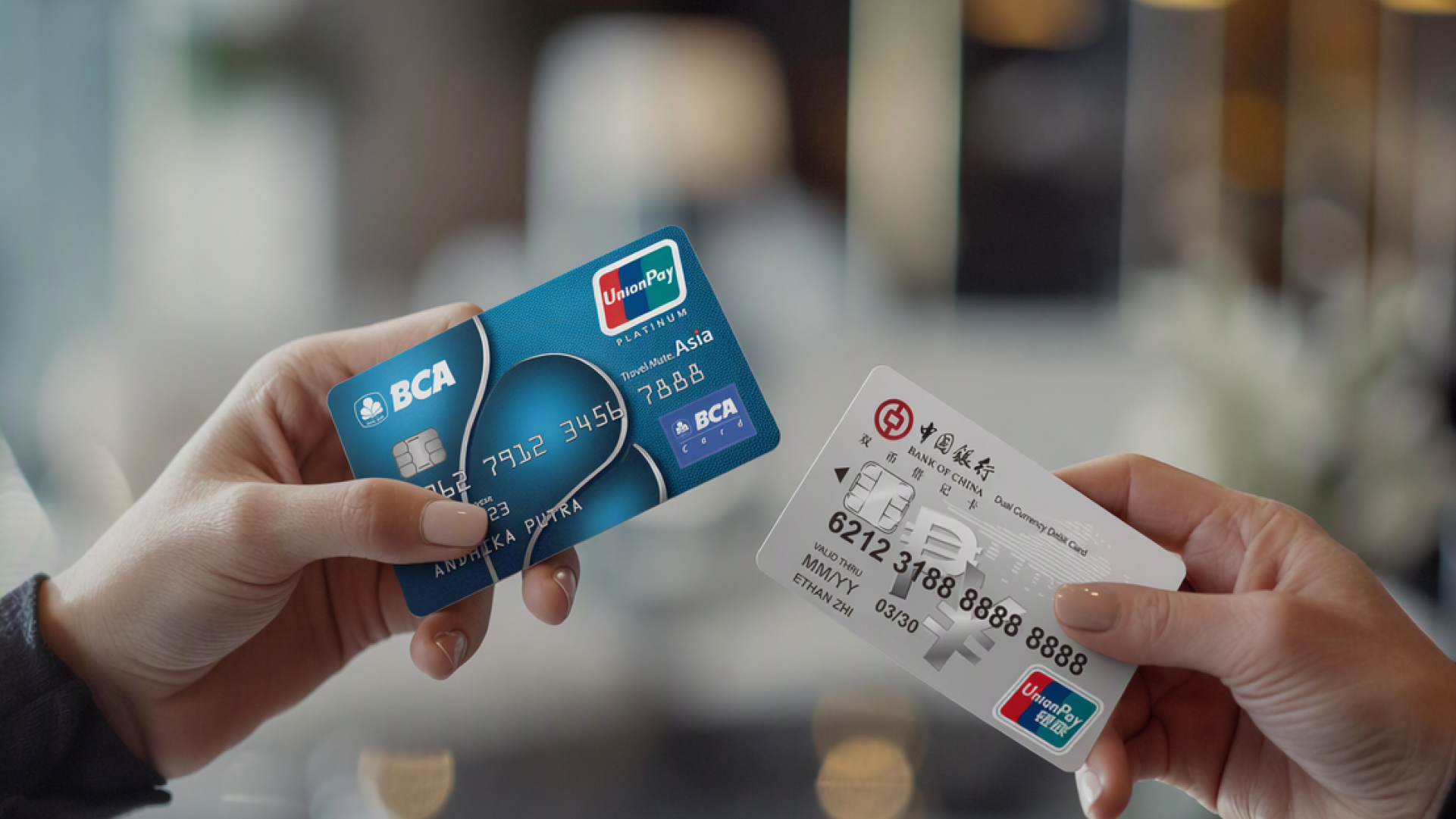 Kartu BCA UnionPay dan Bank of China UnionPay untuk transaksi antara Indonesia dan China