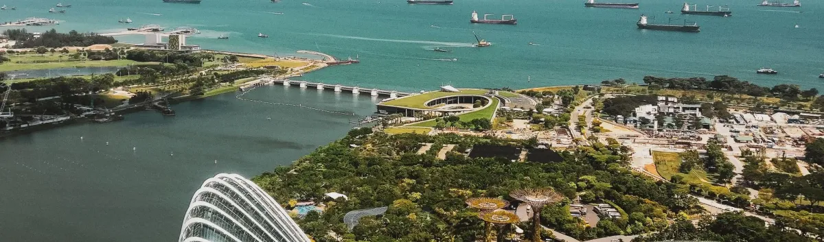 Pemandangan Singapura dari langit