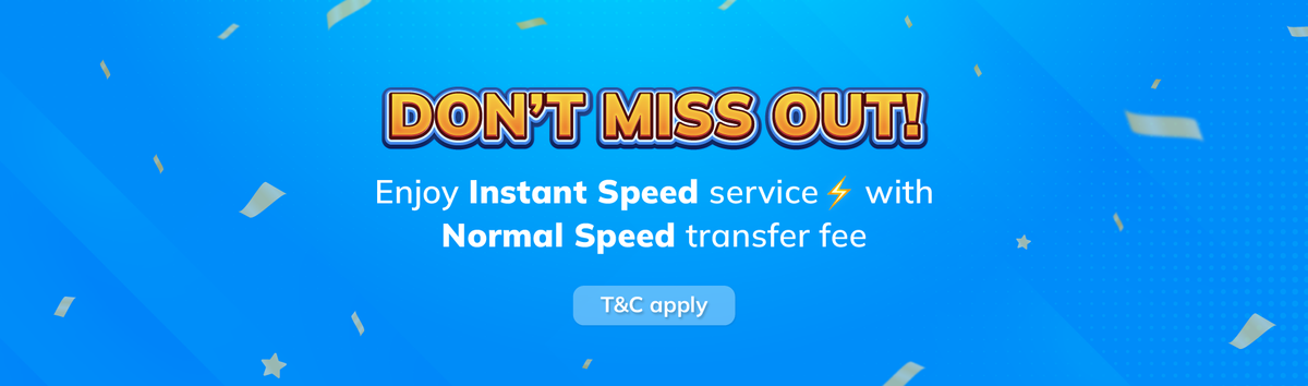 [Promo is Over] Enjoy Instant Speed Service at Normal Speed Transfer Fee
