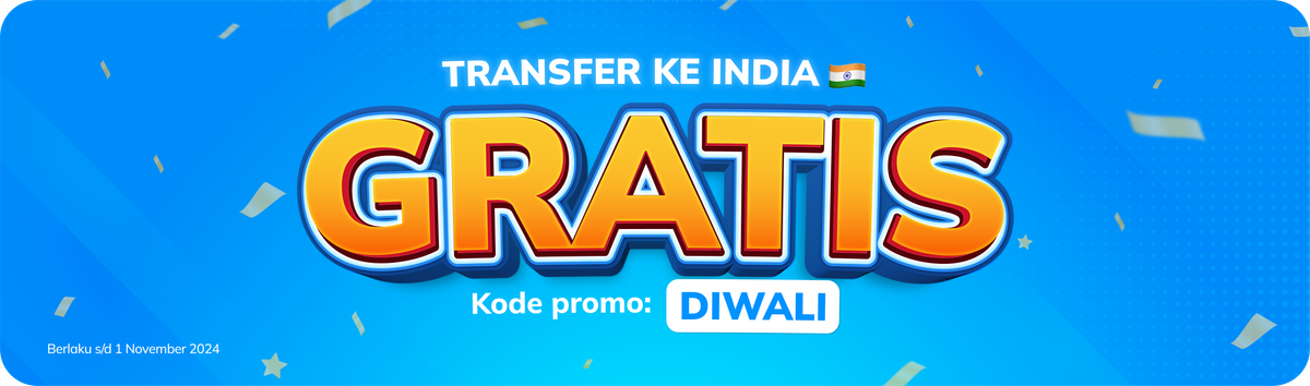 [Promo Habis] Rayakan Diwali dengan GRATIS TRANSFER ke India