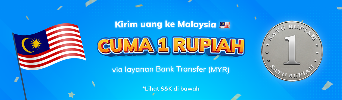 [Promo Habis] Promo Spesial: Biaya Transfer ke Malaysia Cuma 1 Rupiah 🇲🇾