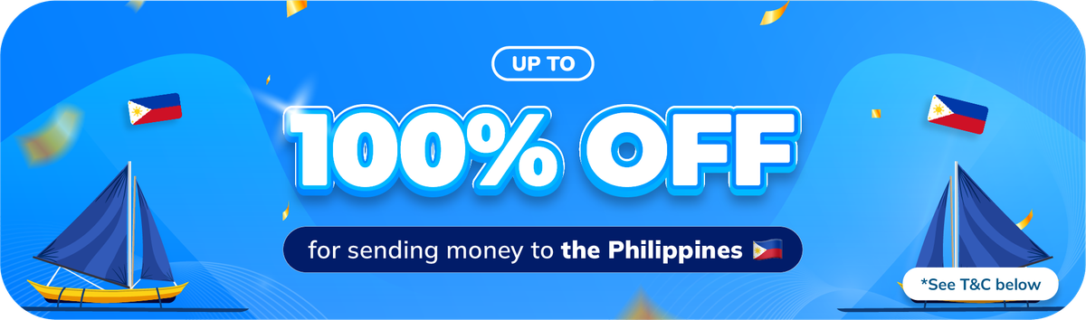 Up to 100% Discount on Transfers to the Philippines