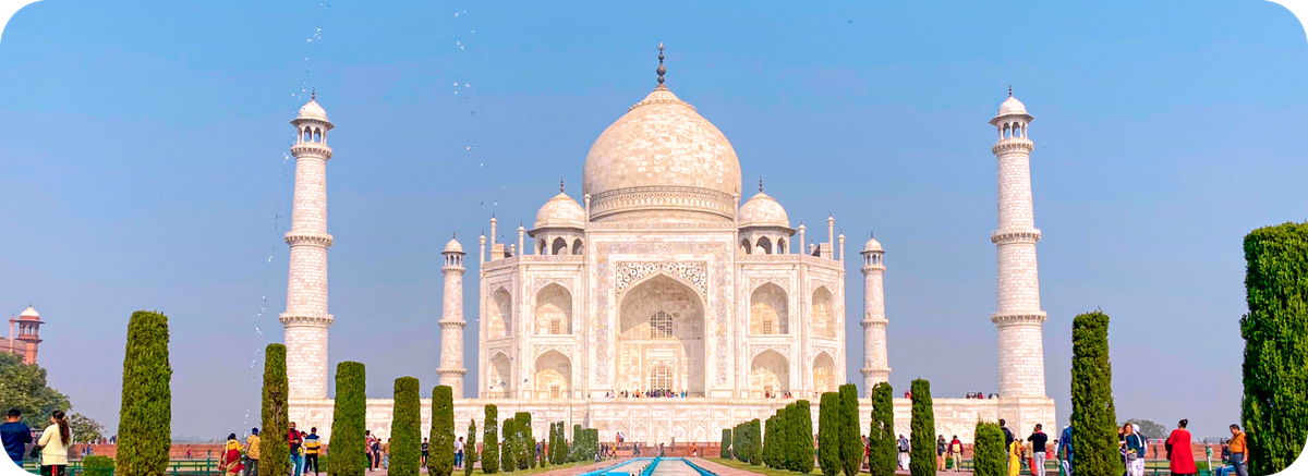Taj Mahal sebagai ilustrasi tujuan kirim uang ke India dari Indonesia