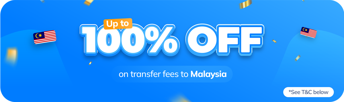 Up to 100% Off Transfer Fees to Malaysia