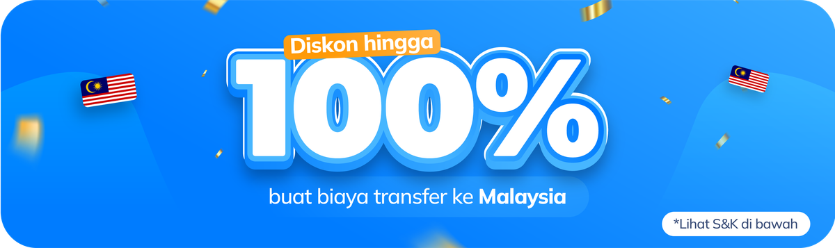 Biaya Transfer ke Malaysia Diskon Hingga 100%