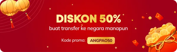 Kirim uang ke luar negeri setengah harga!