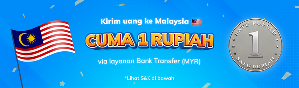 [Promo Habis] Promo Spesial: Biaya Transfer ke Malaysia Cuma 1 Rupiah 🇲🇾