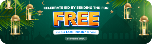 Send THR Between Banks in Indonesia for FREE with Topremit!