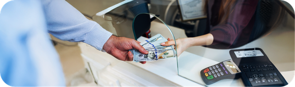 Transaksi penukaran uang tunai di money changer yang tidak boleh digunakan untuk transfer ke luar negeri.