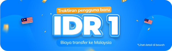 Nikmati Biaya Transfer Cuma IDR 1 ke Malaysia 🇲🇾